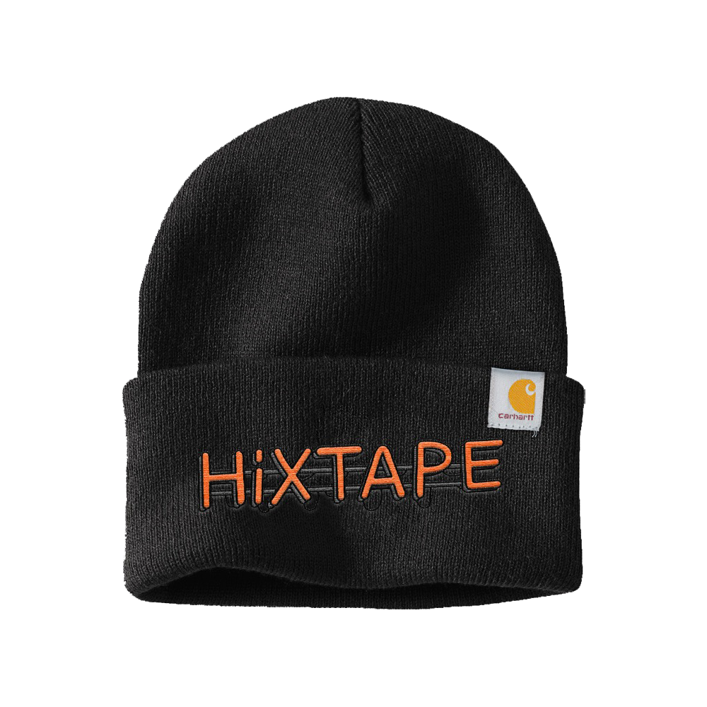 Logo black beanie HiXTAPE