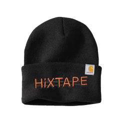 Logo black beanie HiXTAPE