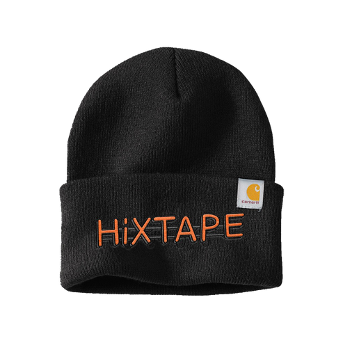 Logo black beanie HiXTAPE